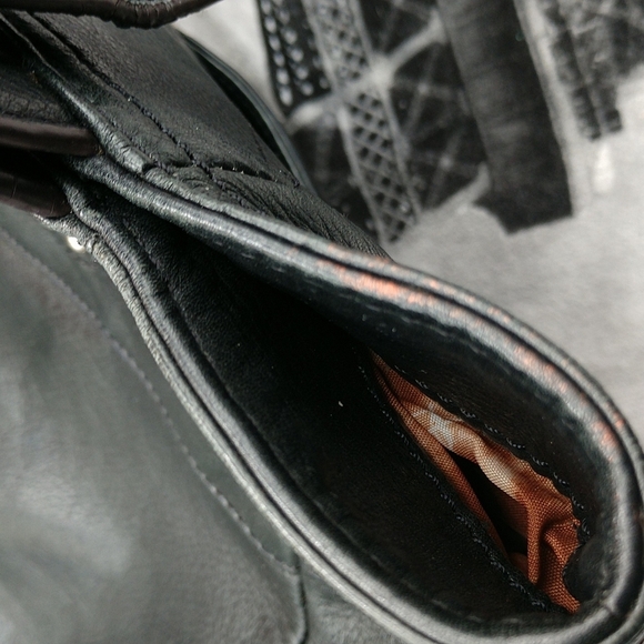 B makowsky black leather purse - Picture 5 of 13